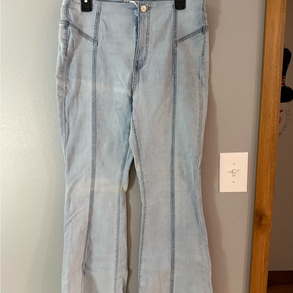 SO Light Blue Flare & Wide Leg Jeans